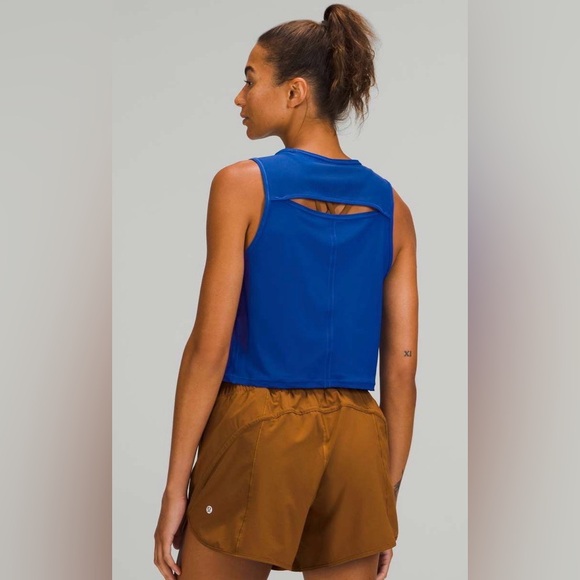 Lululemon Sculpt Tank Top *Cropped in Symphony Blue Sz 8! - Picture 2 of 9